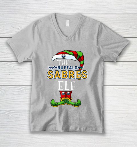 Buffalo Sabres Christmas ELF Funny NHL V-Neck T-Shirt 3