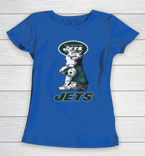 NFL Football My Cat Loves New York Jets Women's T-Shirt 8