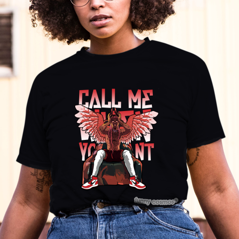 Air Jordan 1 OFF White Chicago Matching Sneaker Tshirt Call Me When You Want V2 Red and White Jordan Tshirt
