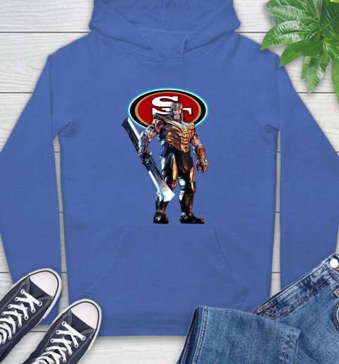 NFL Thanos Gauntlet Avengers Endgame Football San Francisco 49ers Hoodie 9