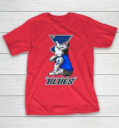 NHL My Cat Loves St.Louis Blues Hockey T-Shirt 9