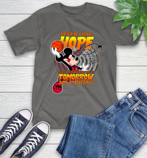 Portland Trail Blazers NBA Basketball Mickey Disney Never Lose Hope T-Shirt 10