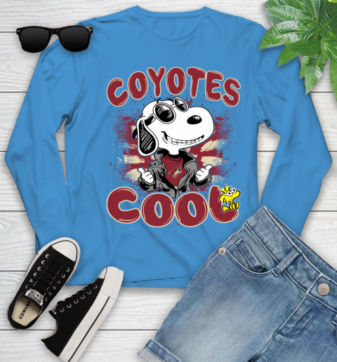 NHL Hockey Arizona Coyotes Cool Snoopy Shirt Youth Long Sleeve 7