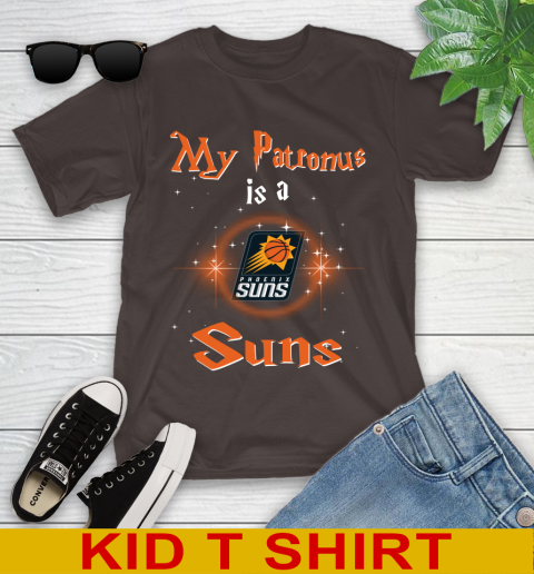 NBA Basketball Harry Potter My Patronus Is A Phoenix Suns Youth T-Shirt 6