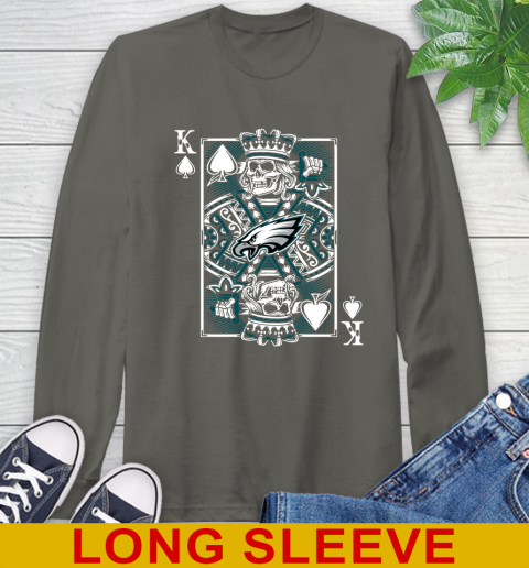 Philadelphia Eagles NFL Football The King Of Spades Death Cards Shirt Long Sleeve T-Shirt 10