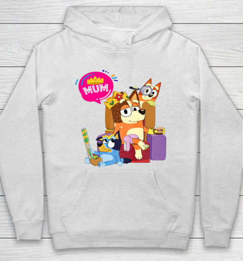 Bluey Mom Dad Funny Queen For Family Lover Hoodie