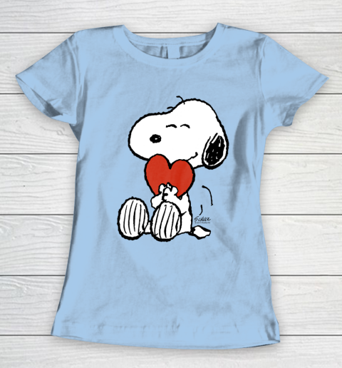 Peanuts Snoopy Heart Valentine Women's T-Shirt 4