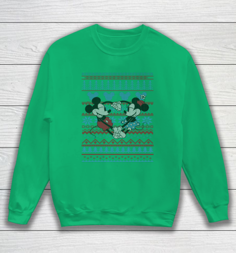Disney Mickey And Minnie Mouse Christmas Ugly Sweater Style Sweatshirt 5