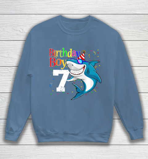 Kids 7th Birthday Boy Shark Shirts 7 Jaw Some Four Tees Boys 7 Years Old Sweatshirt 6
