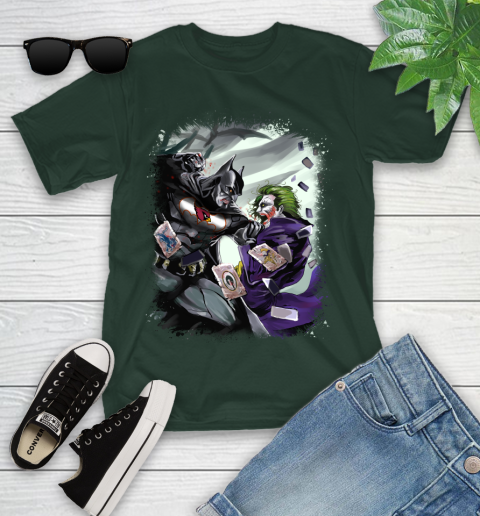 Arizona Cardinals NFL Football Batman Fighting Joker DC Comics Youth T-Shirt - Image 6