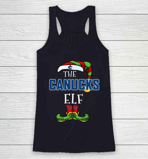 Vancouver Canucks Christmas ELF Funny NHL Racerback Tank 7