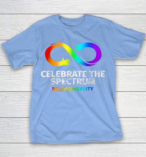 Neurodiversity Celebrate Spectrum Infinity Autism Awareness Youth T-Shirt 8