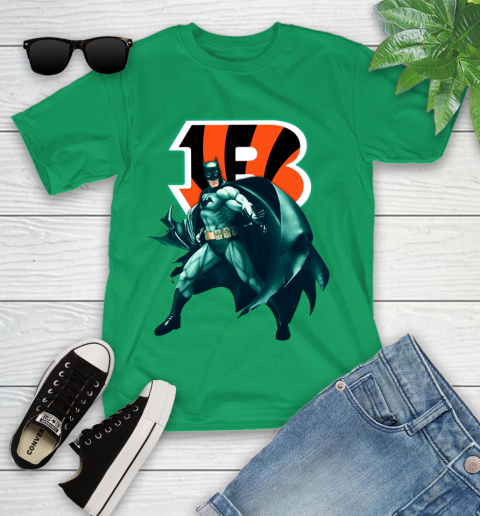 NFL Batman Football Sports Cincinnati Bengals Youth T-Shirt 6