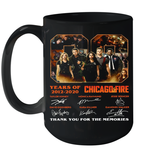 08 Years Of 2012 2020 Chicago Fire Thank You For The Memories Signatures Ceramic Mug 15oz