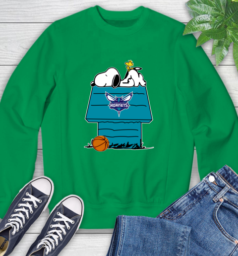 Charlotte Hornets NBA Basketball Snoopy Woodstock The Peanuts Movie Sweatshirt 6