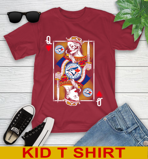 MLB Baseball Toronto Blue Jays The Queen Of Hearts Card Shirt Youth T-Shirt 12