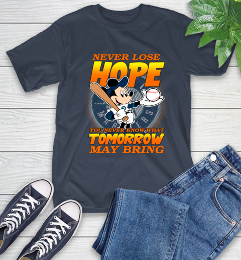 Seattle Mariners MLB Baseball Mickey Disney Never Lose Hope T-Shirt 3