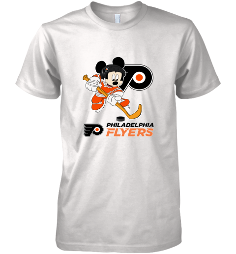NHL Hockey Mickey Mouse Team Philadelphia Flyers Premium Men's T-Shirt