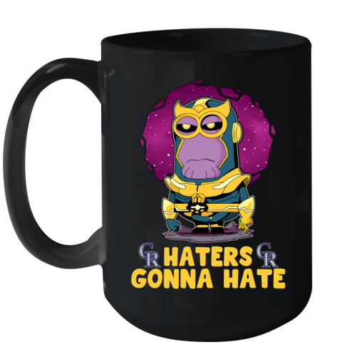 MLB Baseball Colorado Rockies Haters Gonna Hate Thanos Minion Marvel Shirt Ceramic Mug 15oz 2