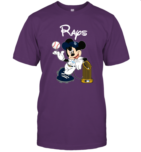 Tampa Bay Rays Mickey Taking The Trophy MLB 2019 Unisex Jersey Tee