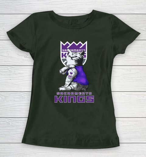 NBA Basketball My Cat Loves Sacramento Kings Women's T-Shirt 5 NBA Basketball My Cat Loves Sacramento Kings Women's T-Shirt - Image 5