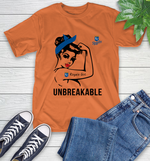 MLB Kansas City Royals Girl Unbreakable Baseball Sports T-Shirt 3