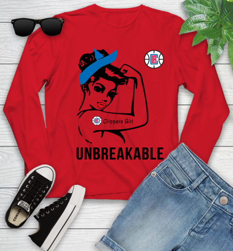 NBA Los Angeles Clippers Girl Unbreakable Basketball Sports Youth Long Sleeve 8