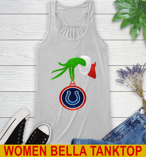 Indianapolis Colts Grinch Merry Christmas NFL Football Racerback Tank