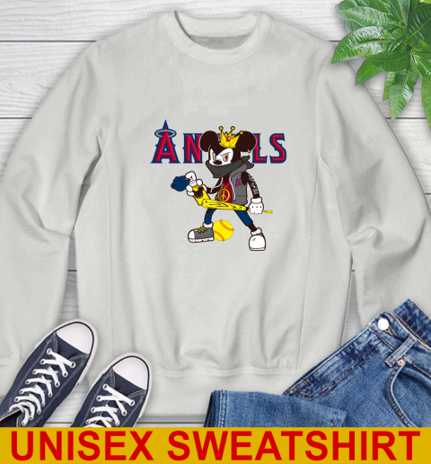 Los Angeles Angels MLB Baseball Mickey Peace Sign Sports Sweatshirt 5