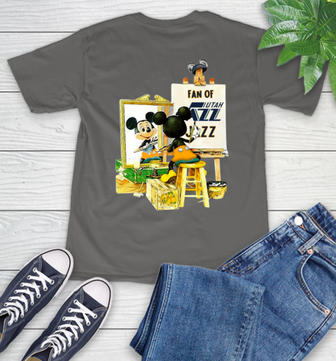 NBA Basketball Utah Jazz Mickey Drawing Shirt 11
