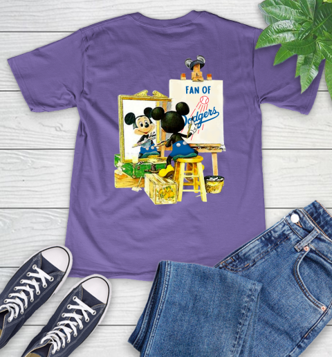 MLB Baseball Los Angeles Dodgers Mickey Drawing Shirt 53