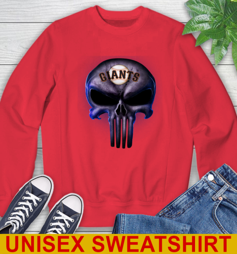 San Francisco Giants MLB Baseball Punisher Skull Sports Sweatshirt 12