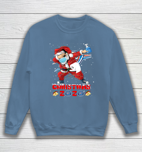 Oklahoma City Thunder Funny Santa Claus Dabbing Christmas 2020 NBA Sweatshirt 6
