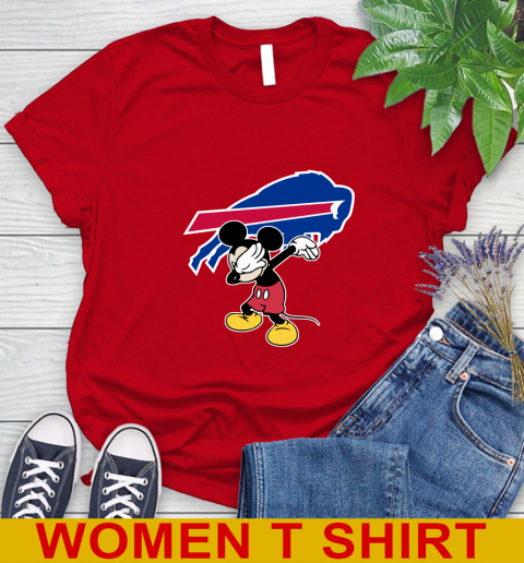 Buffalo Bills NFL Football Dabbing Mickey Disney Sports Women's T-Shirt 10