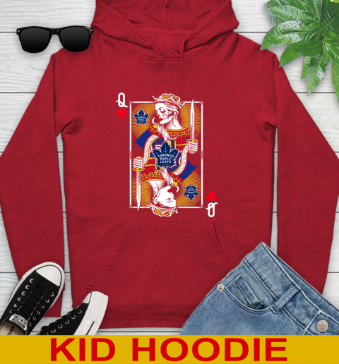NHL Hockey Toronto Maple Leafs The Queen Of Hearts Card Shirt Youth Hoodie 11