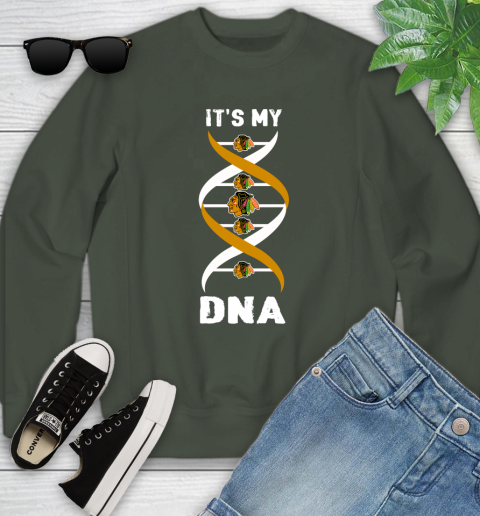 Chicago Blackhawks NHL Hockey It's My DNA Sports Youth Sweatshirt 9
