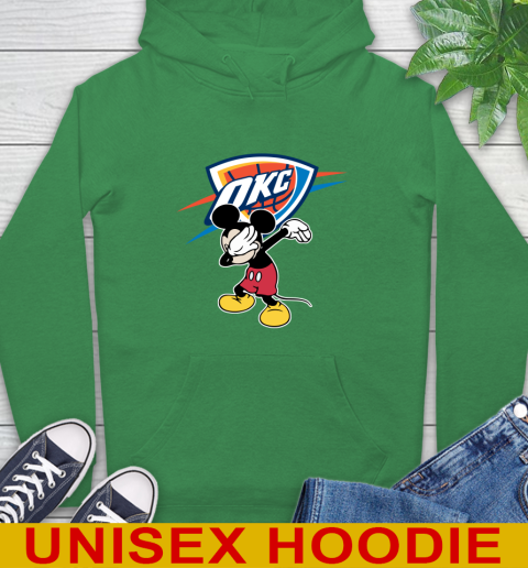 Oklahoma City Thunder NBA Basketball Dabbing Mickey Disney Sports Hoodie 8