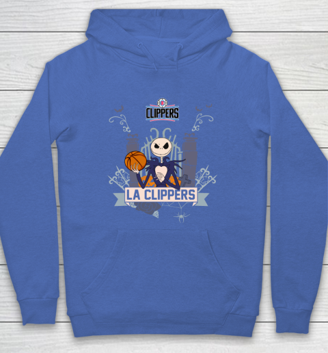 NBA LA Clippers Basketball Jack Skellington Halloween Hoodie 6