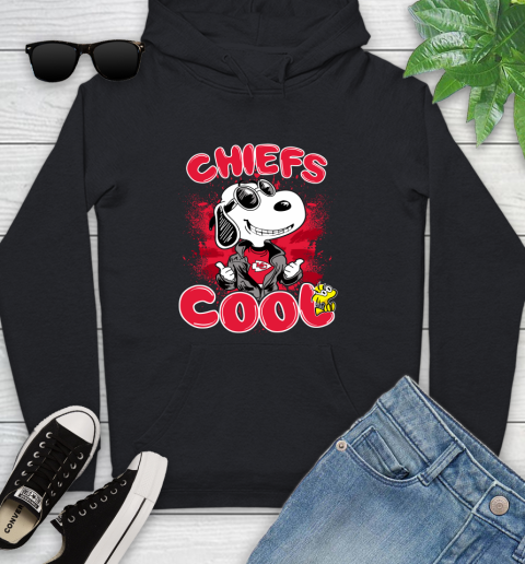 NFL Football Kansas City Chiefs Cool Snoopy Shirt Youth Hoodie