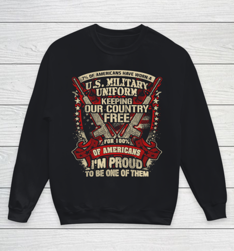 Veteran Shirt Veteran 7% Of American Youth Sweatshirt