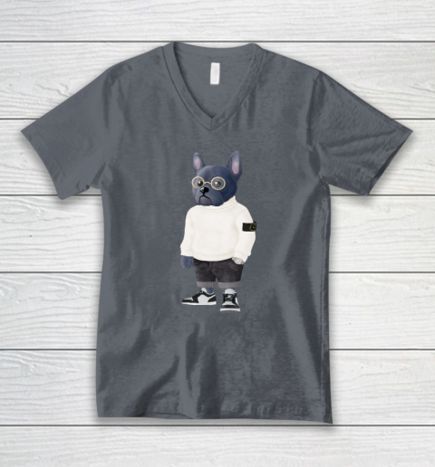 French Bulldog V-Neck T-Shirt 3