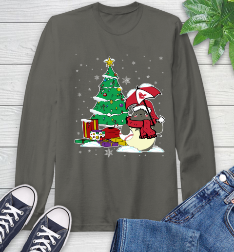 Boston Red Sox MLB Baseball Cute Tonari No Totoro Christmas Sports Long Sleeve T-Shirt 9