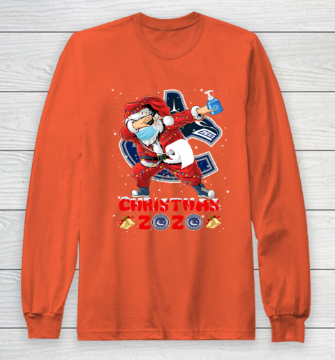 Vancouver Canucks Funny Santa Claus Dabbing Christmas 2020 NHL Long Sleeve T-Shirt 3