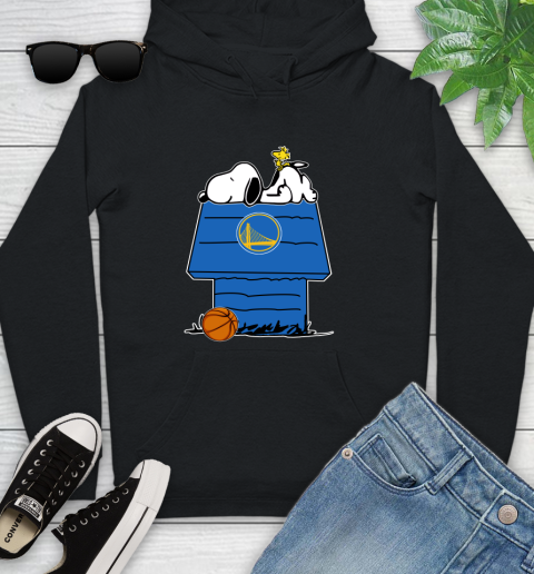 Golden State Warriors NBA Basketball Snoopy Woodstock The Peanuts Movie Youth Hoodie 2