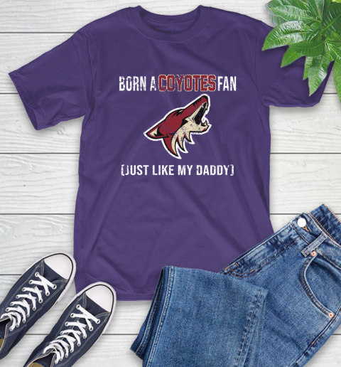NHL Arizona Coyotes Hockey Loyal Fan Just Like My Daddy Shirt T-Shirt 5