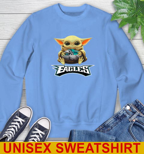 NFL Football Philadelphia Eagles Baby Yoda Star Wars Shirt Sweatshirt 11