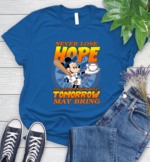 Toronto Blue Jays MLB Baseball Mickey Disney Never Lose Hope Women's T-Shirt 12