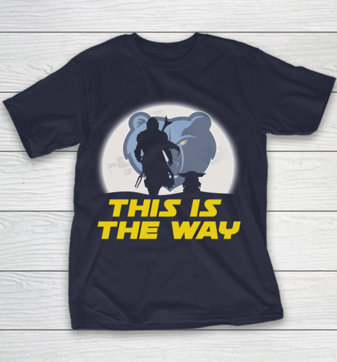 Memphis Grizzlies NBA Basketball Star Wars Yoda And Mandalorian This Is The Way Youth T-Shirt 2
