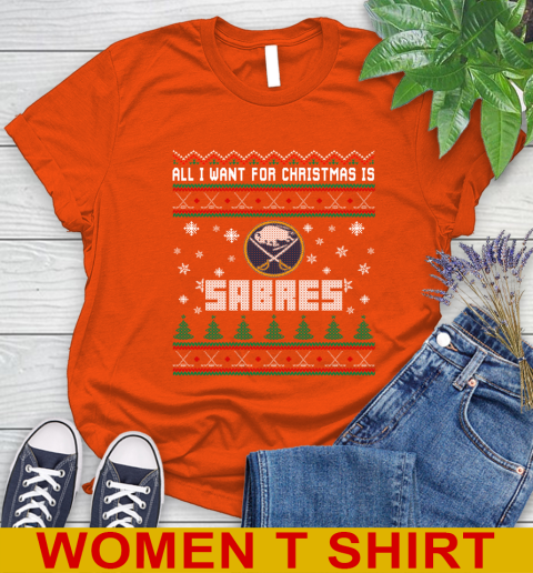 Buffalo Sabres NHL Hockey All I Want For Christmas Is My Team Sports 87