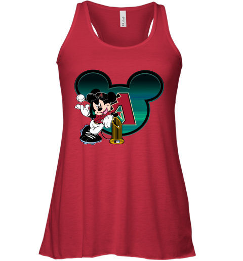MLB Arizona Diamondbacks The Commissioner's Trophy Mickey Mouse Disney Baseball T Shirt MyI1kuVEFJq flowy tank 32 95 151514 front red